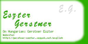 eszter gerstner business card